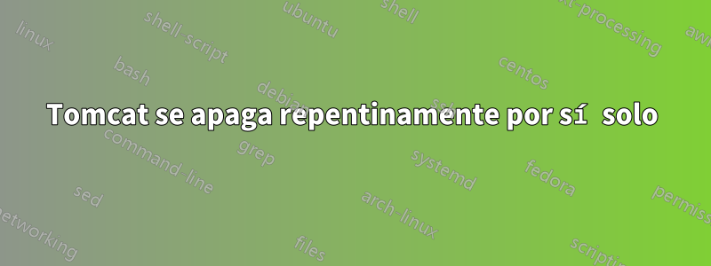 Tomcat se apaga repentinamente por sí solo