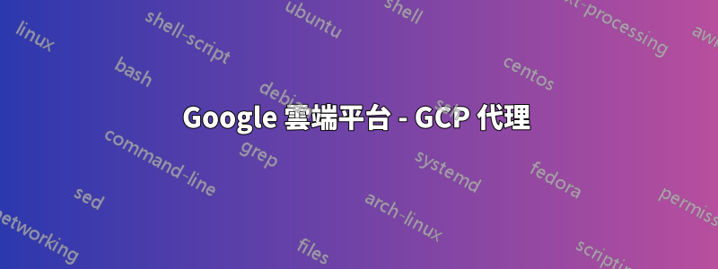Google 雲端平台 - GCP 代理