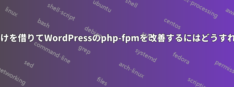 モジュールの助けを借りてWordPressのphp-fpmを改善するにはどうすればいいですか?