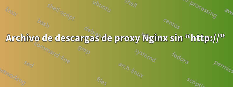 Archivo de descargas de proxy Nginx sin “http://”