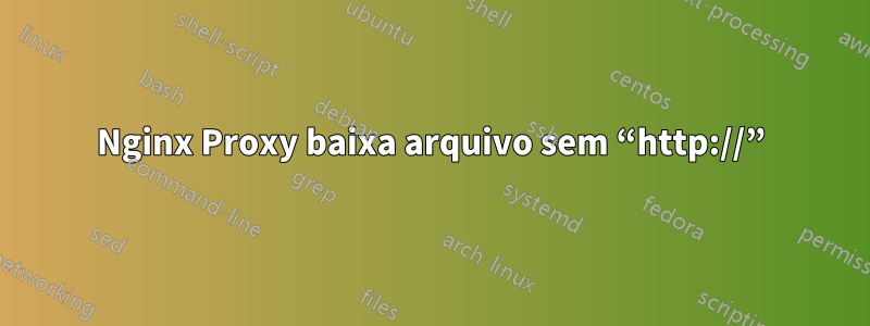 Nginx Proxy baixa arquivo sem “http://”