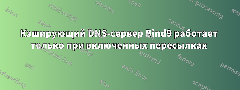 Кэширующий DNS-сервер Bind9 работает только при включенных пересылках