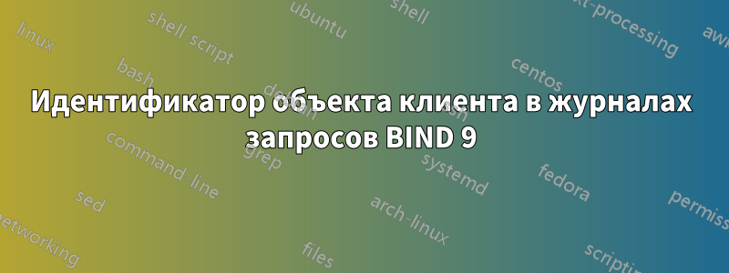 Идентификатор объекта клиента в журналах запросов BIND 9