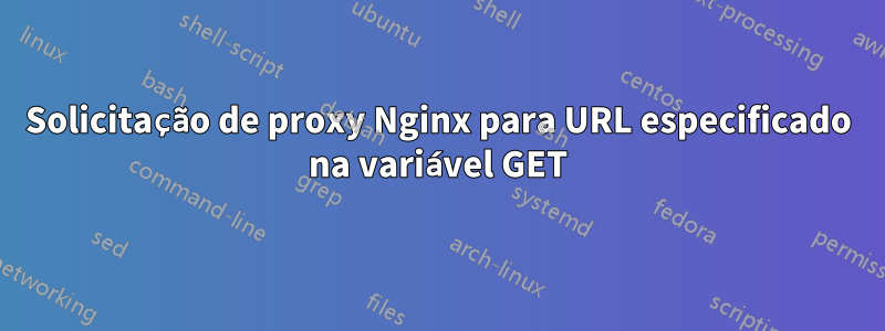 Solicitação de proxy Nginx para URL especificado na variável GET