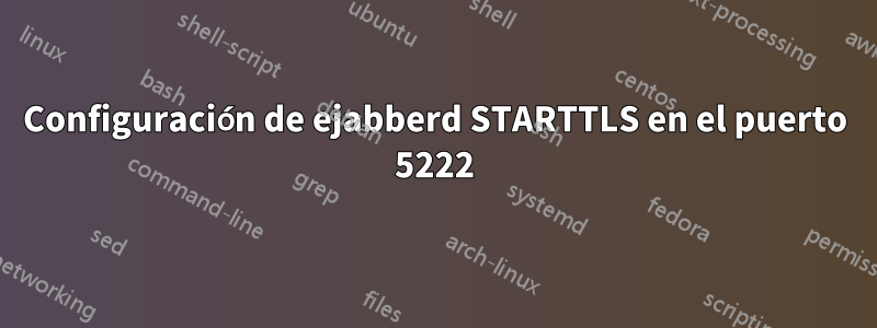 Configuración de ejabberd STARTTLS en el puerto 5222