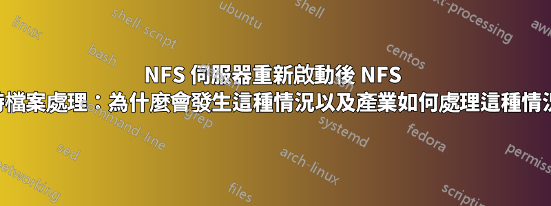 NFS 伺服器重新啟動後 NFS 過時檔案處理：為什麼會發生這種情況以及產業如何處理這種情況？