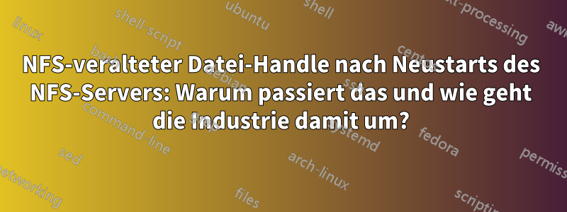 NFS-veralteter Datei-Handle nach Neustarts des NFS-Servers: Warum passiert das und wie geht die Industrie damit um?