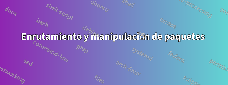 Enrutamiento y manipulación de paquetes