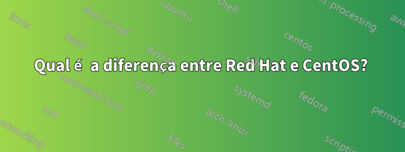 Qual é a diferença entre Red Hat e CentOS?