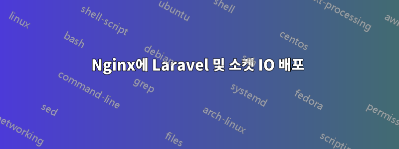 Nginx에 Laravel 및 소켓 IO 배포