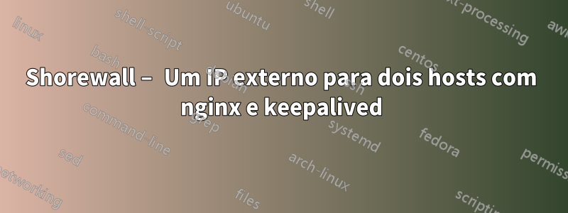 Shorewall – Um IP externo para dois hosts com nginx e keepalived