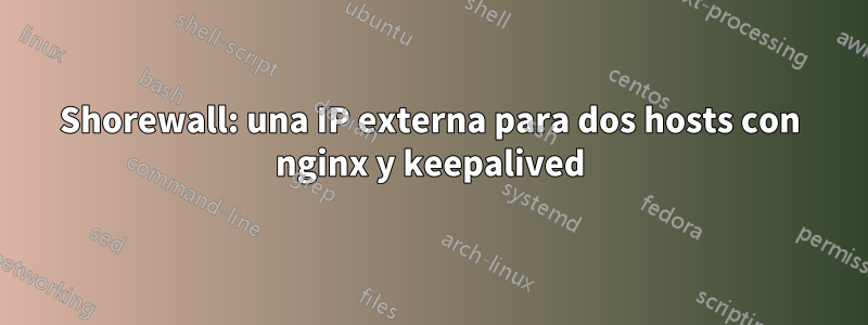 Shorewall: una IP externa para dos hosts con nginx y keepalived