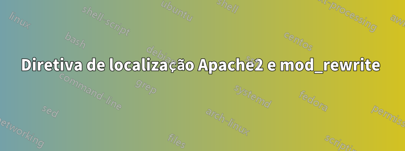 Diretiva de localização Apache2 e mod_rewrite