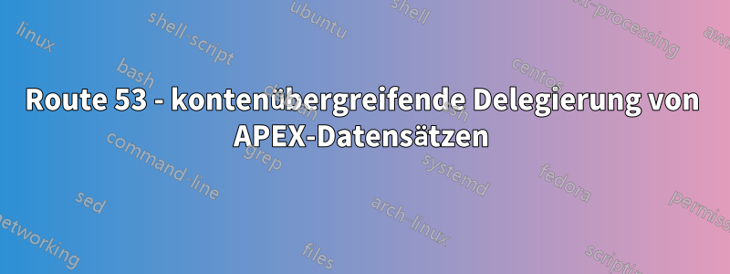 Route 53 - kontenübergreifende Delegierung von APEX-Datensätzen