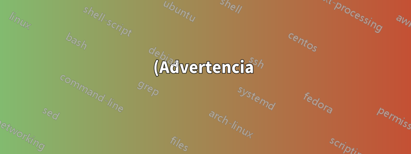 (Advertencia) La dirección IP 'XXX.XXX.XX.XXX' no se pudo resolver: nombre o servicio desconocido
