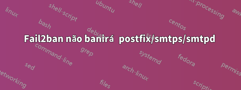 Fail2ban não banirá postfix/smtps/smtpd