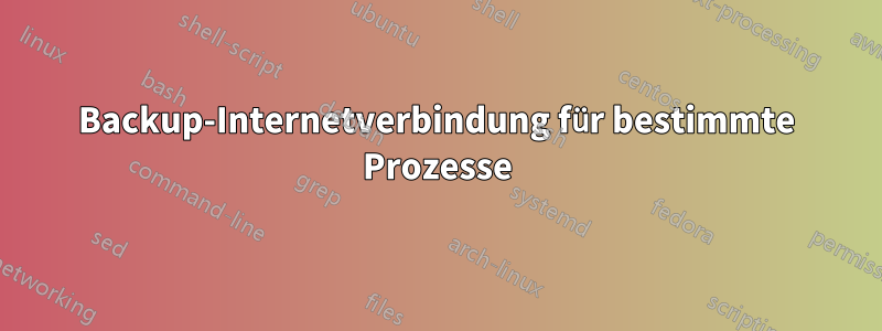 Backup-Internetverbindung für bestimmte Prozesse