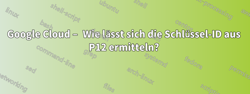 Google Cloud – Wie lässt sich die Schlüssel-ID aus P12 ermitteln?