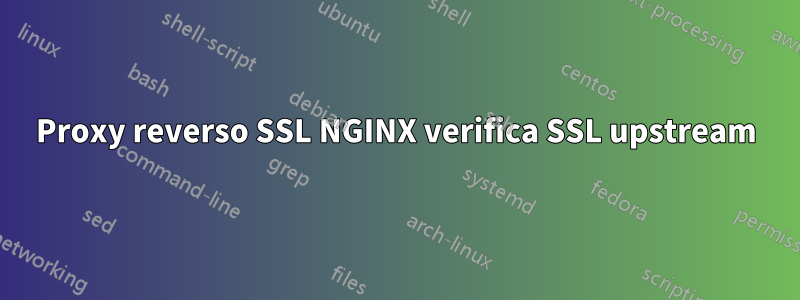 Proxy reverso SSL NGINX verifica SSL upstream