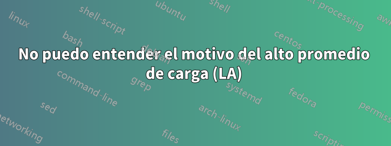 No puedo entender el motivo del alto promedio de carga (LA)