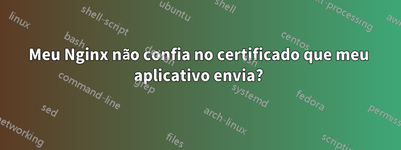 Meu Nginx não confia no certificado que meu aplicativo envia?