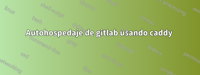 Autohospedaje de gitlab usando caddy