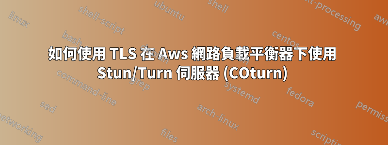 如何使用 TLS 在 Aws 網路負載平衡器下使用 Stun/Turn 伺服器 (COturn)