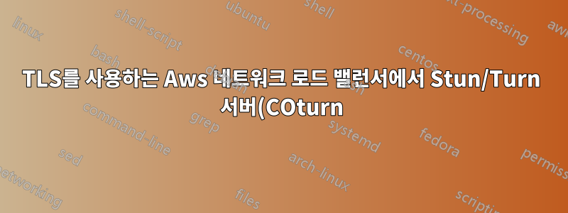 TLS를 사용하는 Aws 네트워크 로드 밸런서에서 Stun/Turn 서버(COturn)를 작동하는 방법