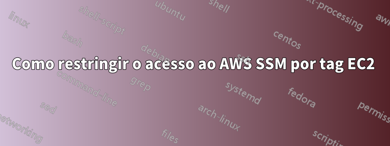 Como restringir o acesso ao AWS SSM por tag EC2