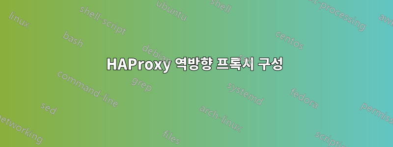 HAProxy 역방향 프록시 구성