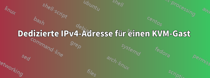 Dedizierte IPv4-Adresse für einen KVM-Gast