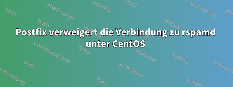 Postfix verweigert die Verbindung zu rspamd unter CentOS