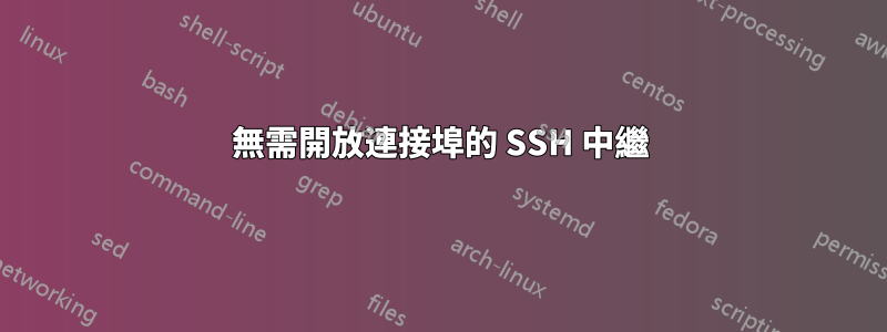 無需開放連接埠的 SSH 中繼