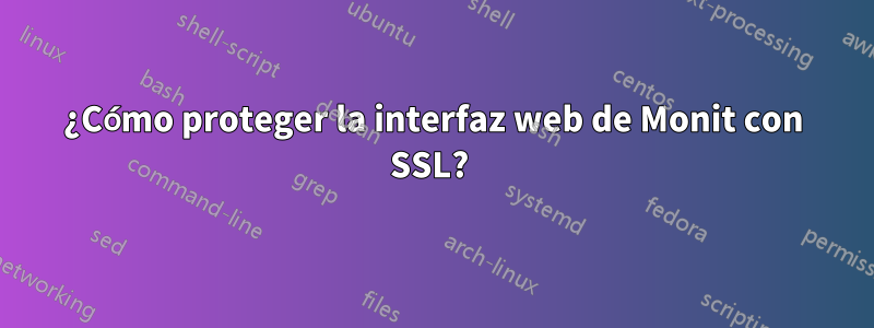 ¿Cómo proteger la interfaz web de Monit con SSL? 