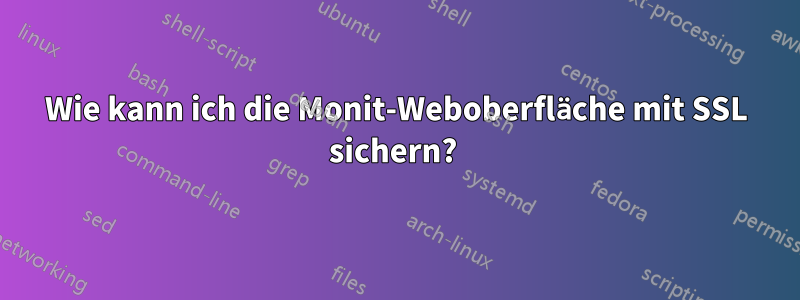 Wie kann ich die Monit-Weboberfläche mit SSL sichern? 