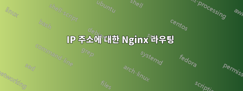 IP 주소에 대한 Nginx 라우팅