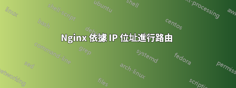 Nginx 依據 IP 位址進行路由