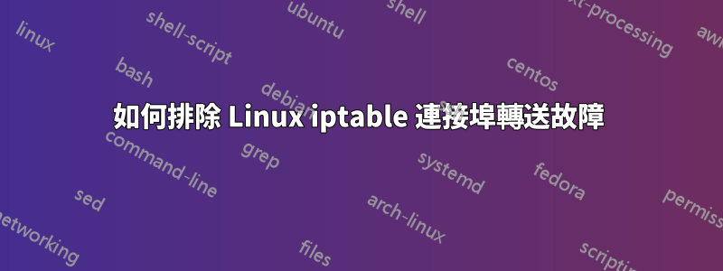 如何排除 Linux iptable 連接埠轉送故障