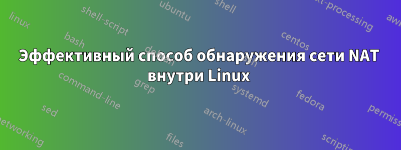 Эффективный способ обнаружения сети NAT внутри Linux