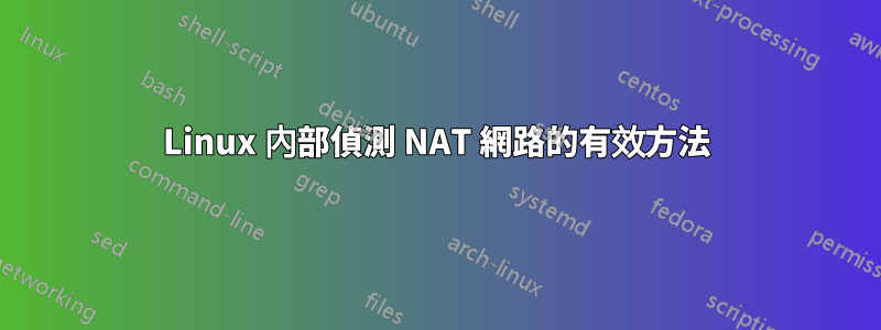 Linux 內部偵測 NAT 網路的有效方法