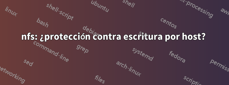 nfs: ¿protección contra escritura por host?