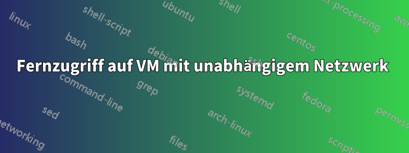 Fernzugriff auf VM mit unabhängigem Netzwerk