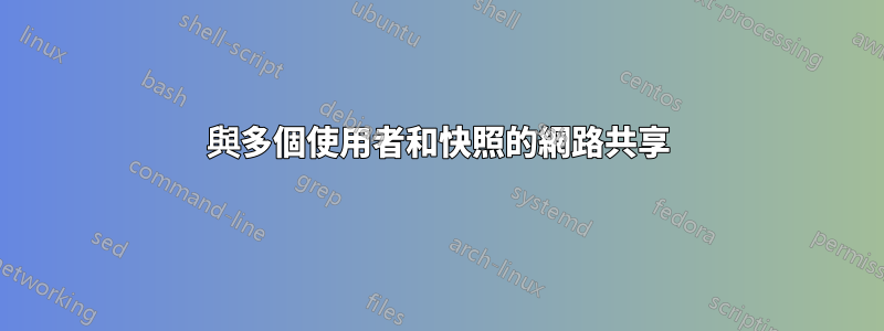 與多個使用者和快照的網路共享