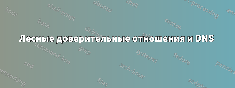 Лесные доверительные отношения и DNS