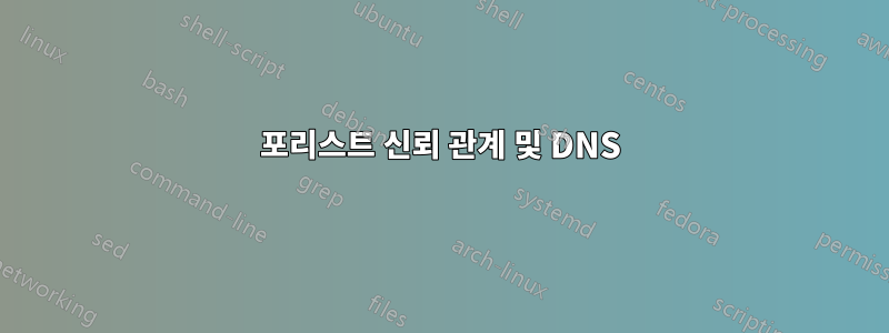 포리스트 신뢰 관계 및 DNS