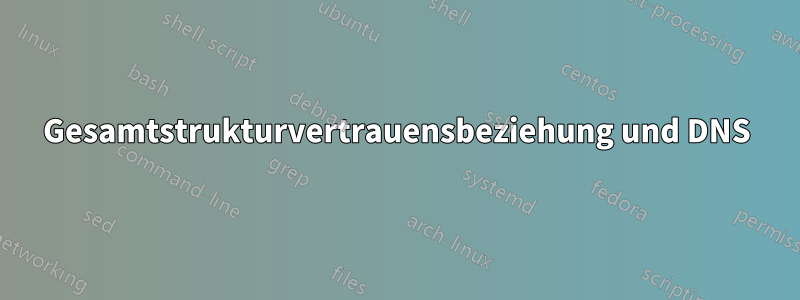 Gesamtstrukturvertrauensbeziehung und DNS