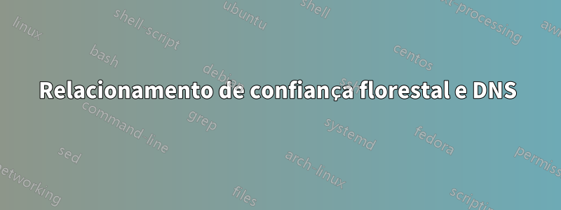 Relacionamento de confiança florestal e DNS