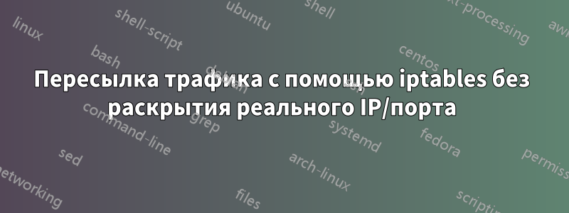 Пересылка трафика с помощью iptables без раскрытия реального IP/порта