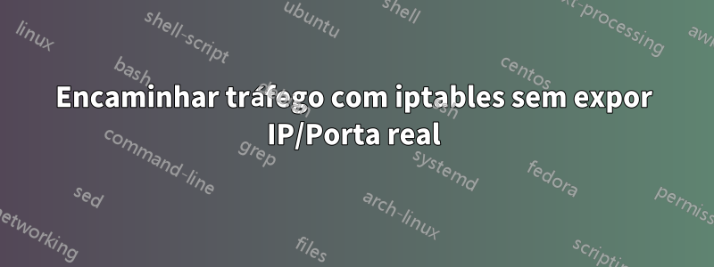 Encaminhar tráfego com iptables sem expor IP/Porta real