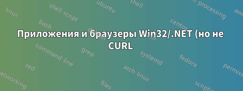 Приложения и браузеры Win32/.NET (но не CURL) внезапно не могут выполнять HTTP-запросы на виртуальной машине AWS